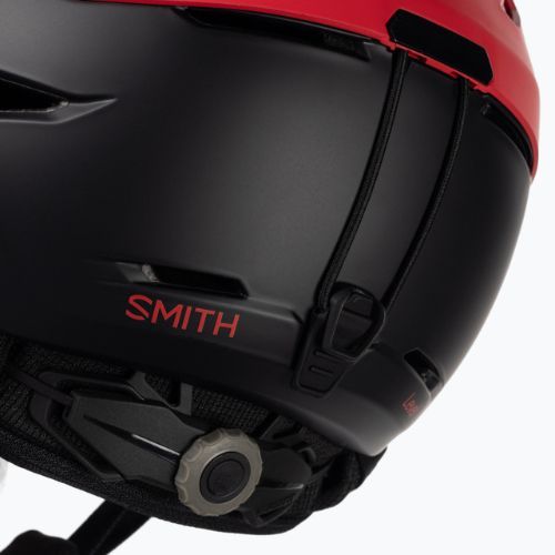Skihelm Smith Level rot-schwarz E629