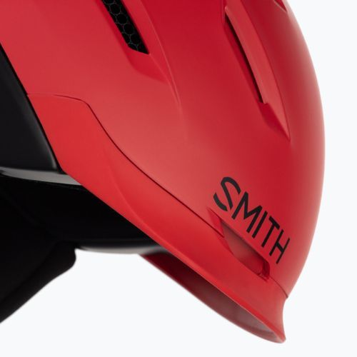 Skihelm Smith Level rot-schwarz E629
