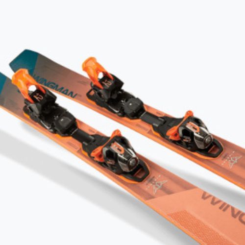 Narty zjazdowe Elan Wingman 82 CTI Fusion + EMX 12 orange-blau ABBHBT21