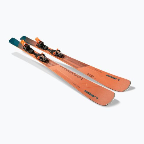 Narty zjazdowe Elan Wingman 82 CTI Fusion + EMX 12 orange-blau ABBHBT21