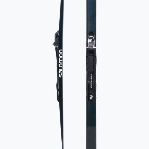 Langlaufski Kinder Salomon Aero Grip Jr. + Prolink Access schwarz-blau L41248PM