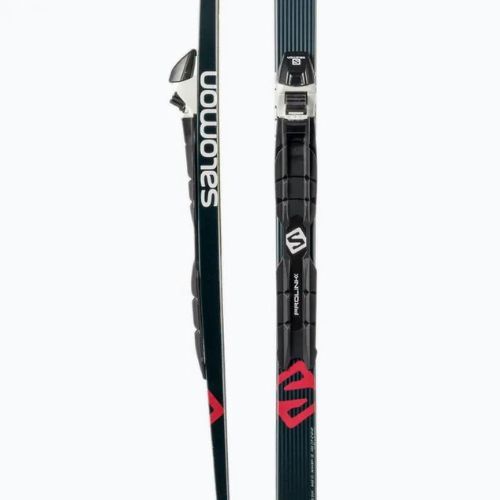 Langlaufski Salomon Snowscape 8 Skin + Prolink Auto schwarz-rot L413753PM