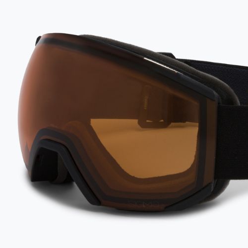 Skibrille Salomon Radium black/sigma apricot L4752