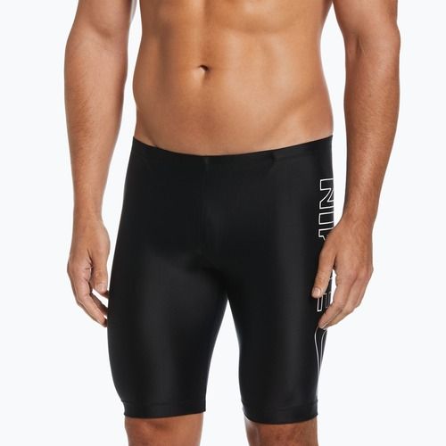Badehose Jammer Herren Nike Multi Logo Jammer Jet Black NESSC588