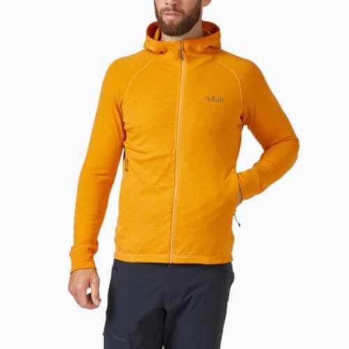 Herren trekking Sweatshirt Rab Nexus Hoody orange QFF-7