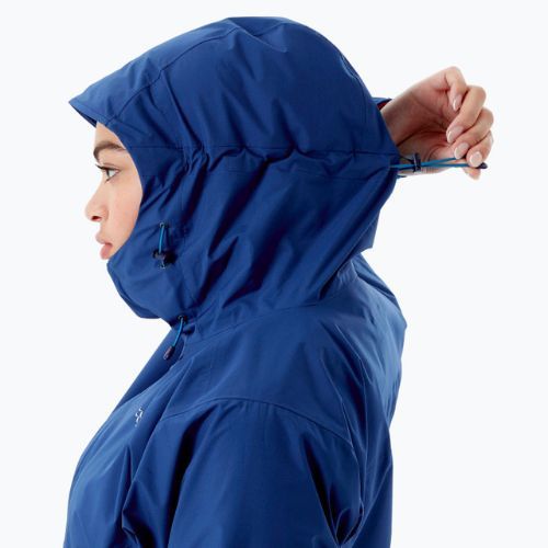 Rab Downpour Eco Damen Regenjacke navy blau QWG-83