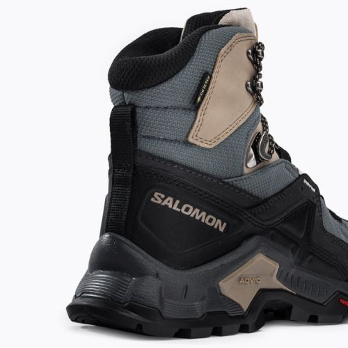 Trekkingschuhe Damen Salomon Quest Element GTX schwarz-blau L414574