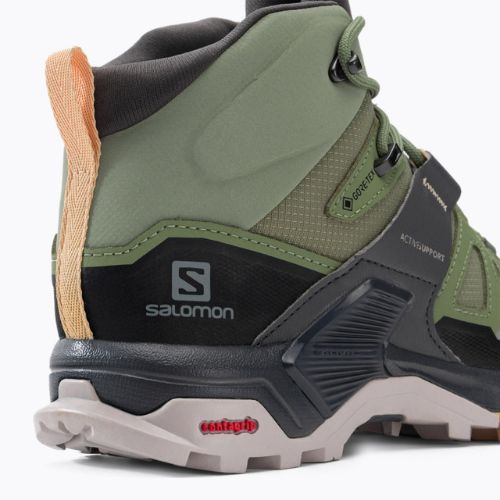 Trekkingschuhe Damen Salomon X Ultra 4 MID GTX grün L416251