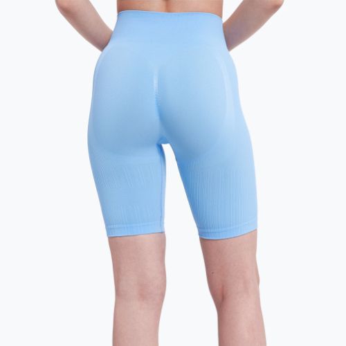 Damen Trainingsshorts Gym Glamour Bikery push up hellblau 47