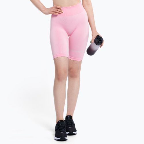 Damen Trainingsshorts Gym Glamour Bikery push up rosa 41