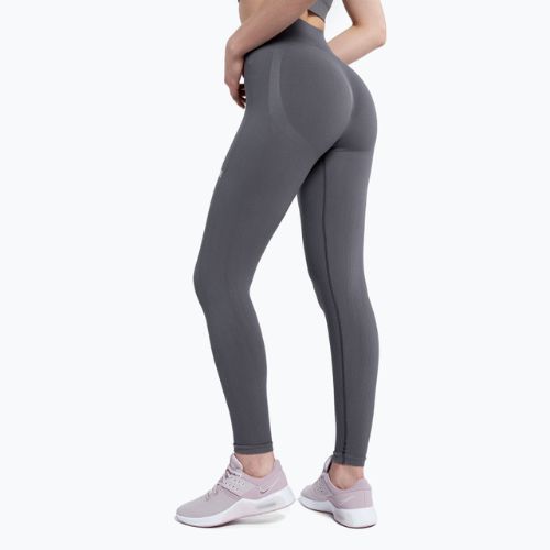 Training-Leggings Damen Gym Glamour push up grau 4