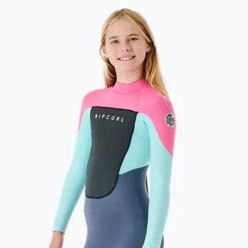 Neoprenanzug Kinder Rip Curl Groms Omega 3/2GB B/Zip 2 rosa-blau 118BFS