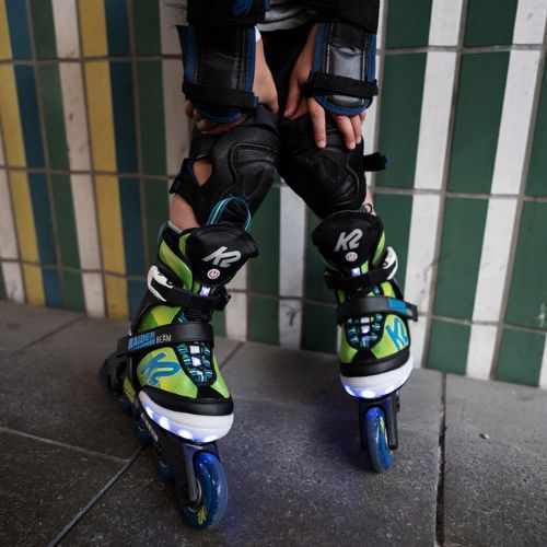 Inline-Skates Kinder K2 Raider Beam grün-blau 3H41/11