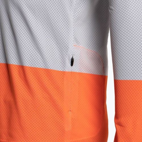 Herren-Radsport-Langarmhemd POC MTB Pure granite grey/zink orange