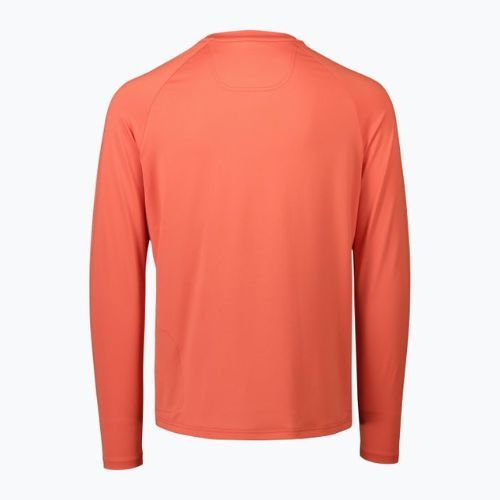 Herren-Radsport-Langarmhemd POC Reform Enduro Jersey ammolite coral