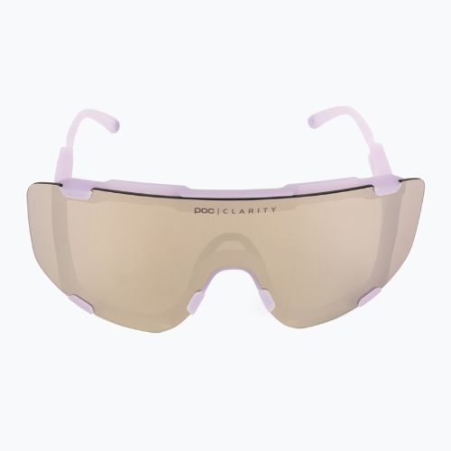 Fahrradbrille POC Devour purple quartz translucent/clarity road silver