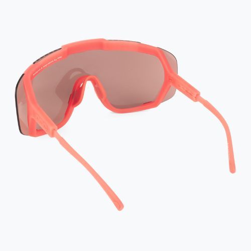 Fahrradbrille POC Devour ammolite coral translucent/clarity trail silver