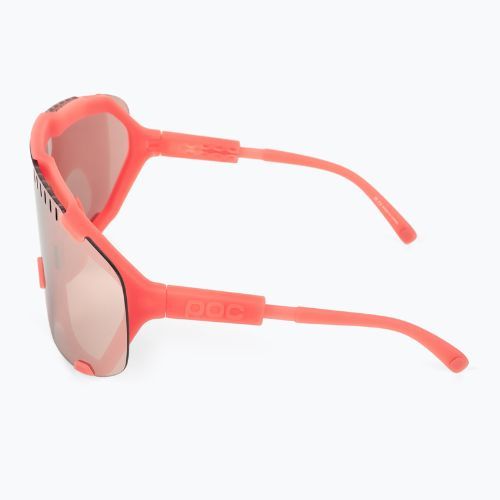 Fahrradbrille POC Devour ammolite coral translucent/clarity trail silver