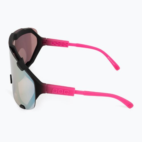 Fahrradbrille POC Devour fluo pink/uranium black translucent/clarity road gold