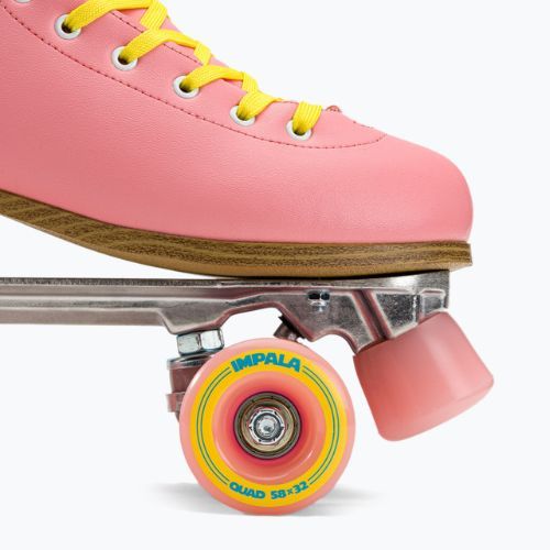 Rollschuhe IMPALA Quad Skate rosa-gelb