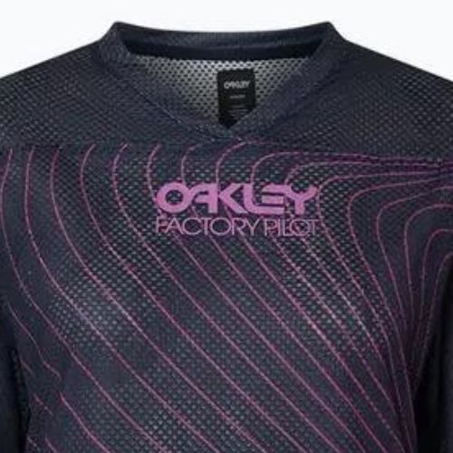 Radtrikot Damen Oakley Wmns Factory Pilot Rc SS schwarz-violett FOA5384