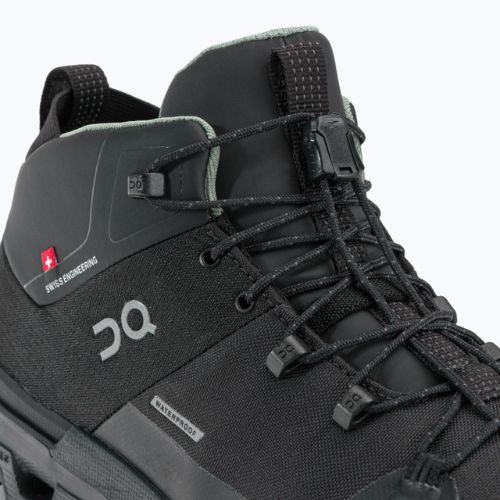 Damen-Trekkingschuhe On Cloudtrax Wasserdicht schwarz 3WD10880553