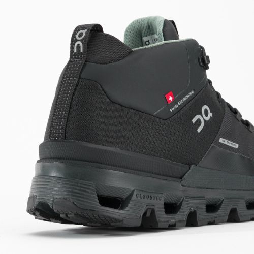 Damen-Trekkingschuhe On Cloudtrax Wasserdicht schwarz 3WD10880553