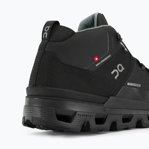 Herren-Trekkingschuhe On Cloudtrax Wasserdicht schwarz 3MD10870553