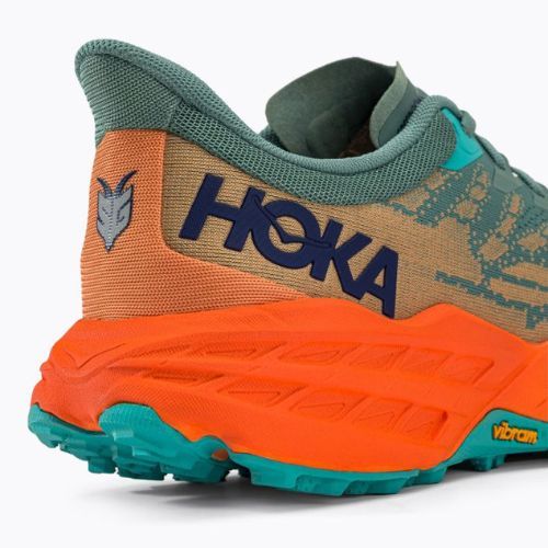 HOKA Speedgoat 5 Herren Laufschuhe grün-orange 1123157-TMOR