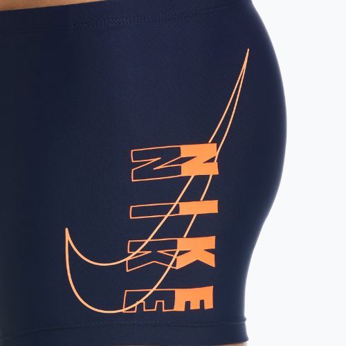 Badehose boxer Herren Nike Reflect Logo Square Leg dunkelblau NESSC58344
