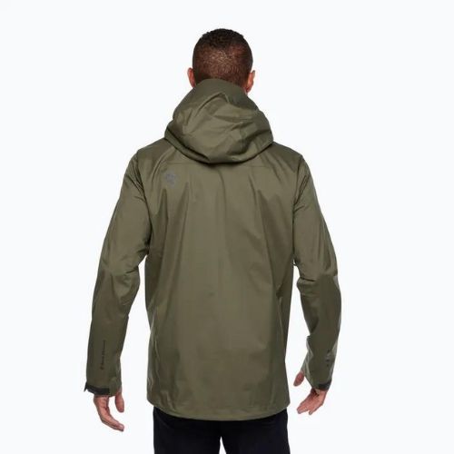 Black Diamond Stormline Stretch Herren Regenjacke grün APCDT03010MED1