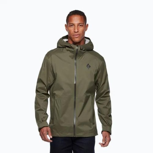 Black Diamond Stormline Stretch Herren Regenjacke grün APCDT03010MED1