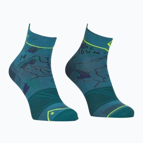 Herren Trekkingsocken ORTOVOX Alpine Light Quarter blau 5489100005