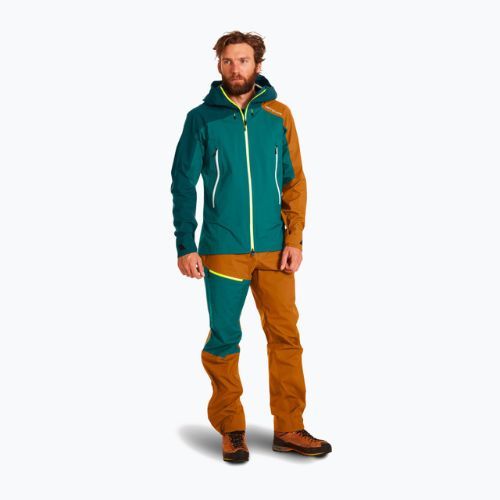 Herren ORTOVOX Westalpen 3L Light Regenjacke grün 7025200026