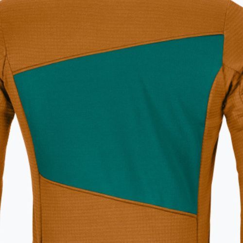 Herren-Trekking-Sweatshirt Ortovox Fleece Grid braun 87212