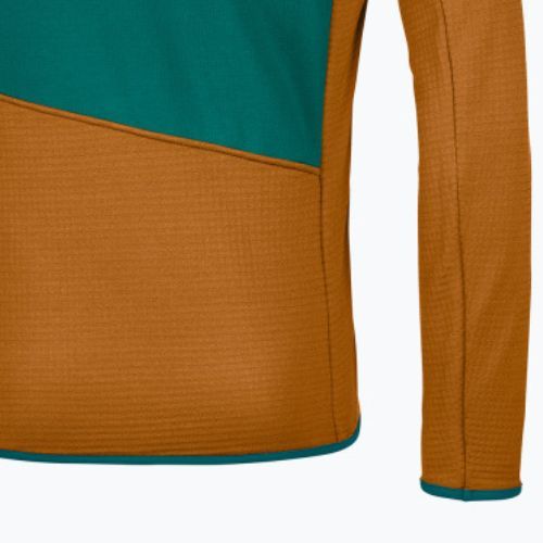 Herren-Trekking-Sweatshirt Ortovox Fleece Grid braun 87212