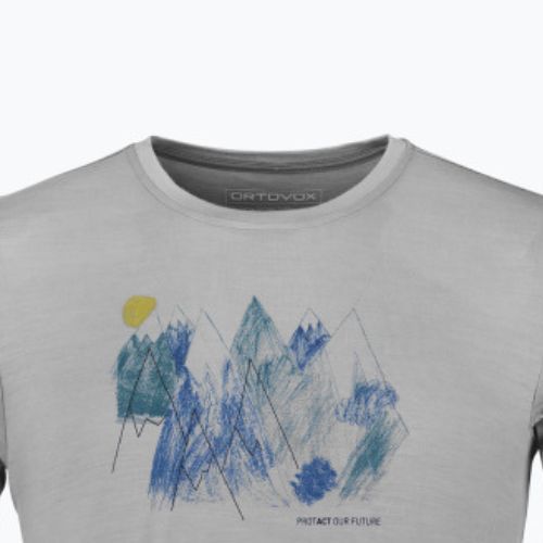 Herren-Trekkinghemd Ortovox 140 Cool Mtn Playground grau 88302