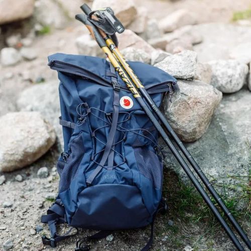 Fjällräven Abisko Hike Foldsack 25 l Trekking-Rucksack navy blau F27222