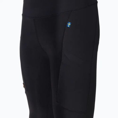 Damen-Trekking-Leggings Fjällräven Abisko Tights schwarz F84773