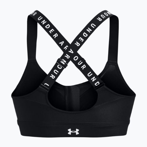 Under Armour Infinity High Bra Zip Fitness-BH schwarz 1373860