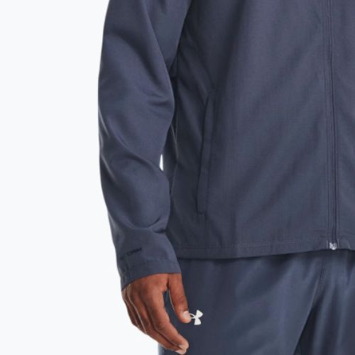 Herren unter Armour Sturm laufen mit Kapuze blau Laufjacke 1376795