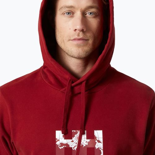 Herren Helly Hansen Arctic Ocean Hoodie burgunderrot 30361_215