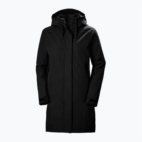 Damen Wintermantel Helly Hansen Mono Material Isolierter Regenmantel schwarz 53652_990