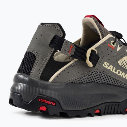 Herren Trekkingschuhe Salomon Techamphibian 5 pewter/moth/fiery red