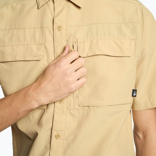 Herren Wanderhemd The North Face Sequoia SS beige NF0A4T19LK51