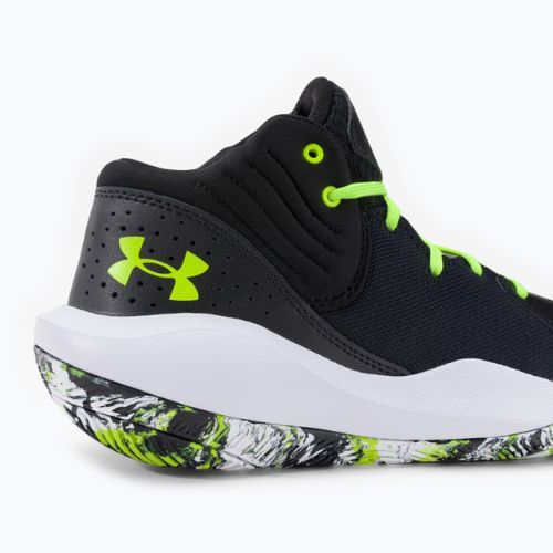 Under Armour Jet '21 Herren Basketball Schuhe schwarz und weiß 3024260