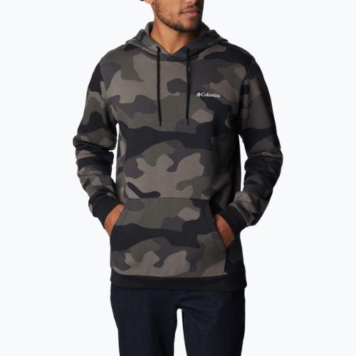 Herren-Trekking-Sweatshirt Columbia Logo Printed schwarz mod camo 1911652016