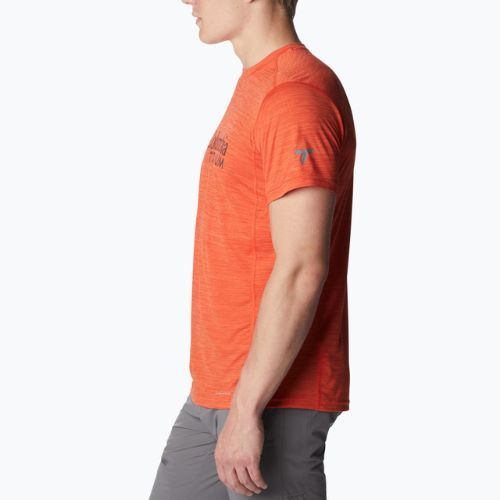 Columbia Herren Titan Pass Grafik-Trekkinghemd rot 1991471839