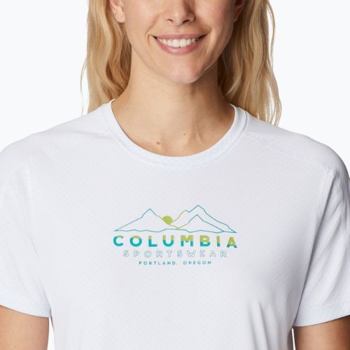 Columbia Damen Zero Rules Graphic Crew Trekking Shirt weiß 1991583101