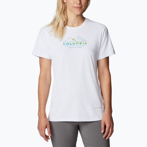 Columbia Damen Zero Rules Graphic Crew Trekking Shirt weiß 1991583101